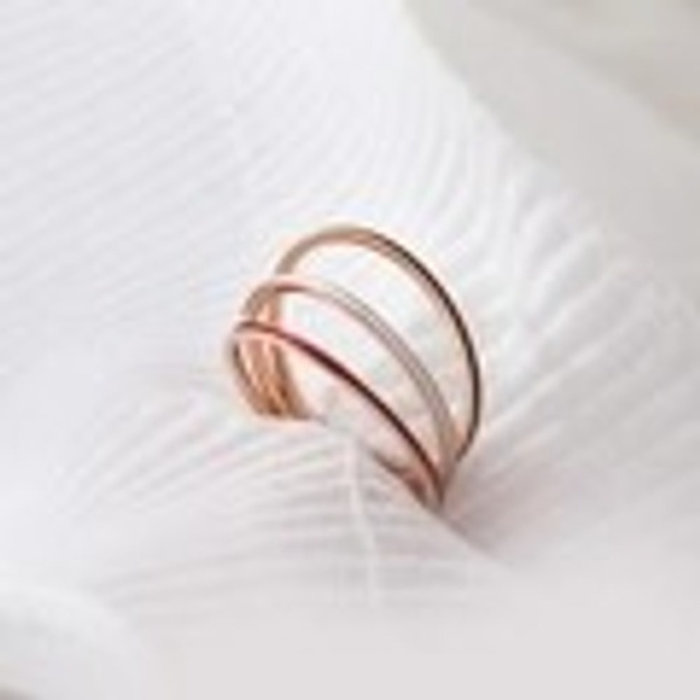Titanium Steel Enamel Minimalist Stacking Bands Set of Three Rings